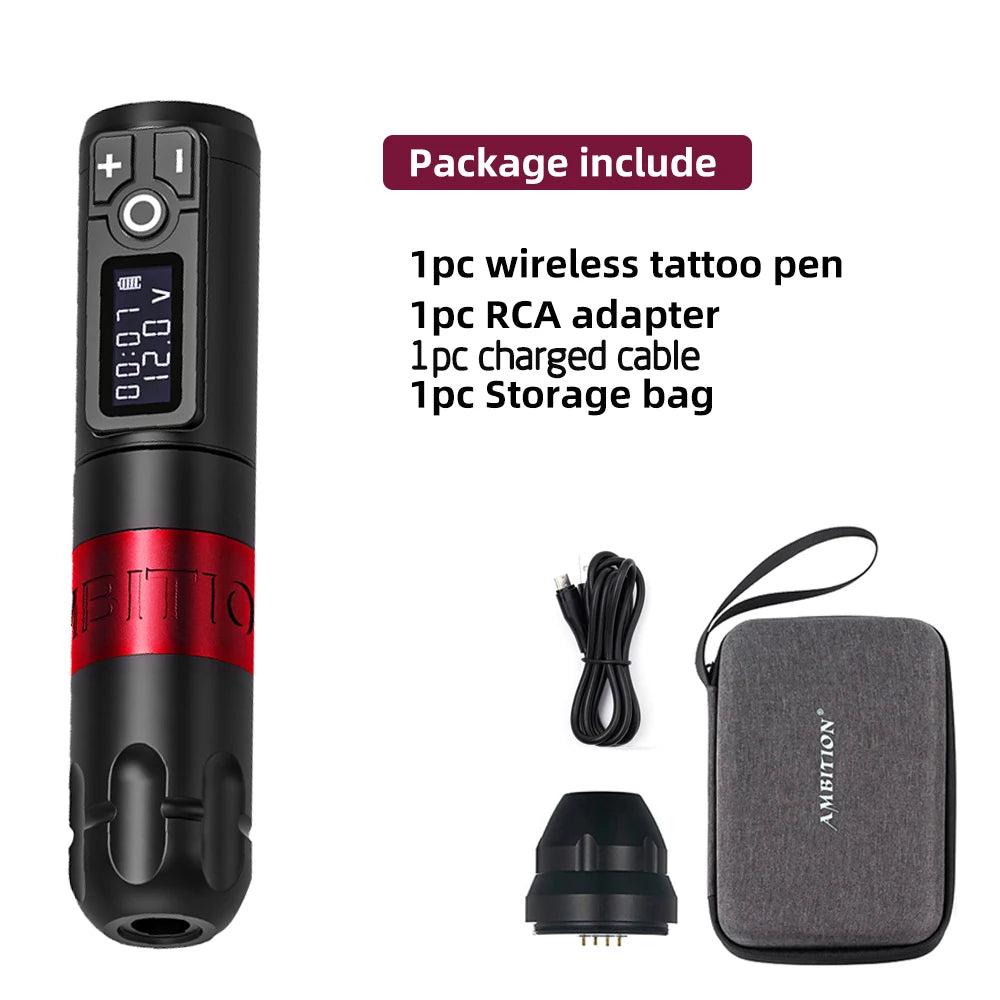 Ambition Soldier Wireless Tattoo Machine Rotary Battery Pen
