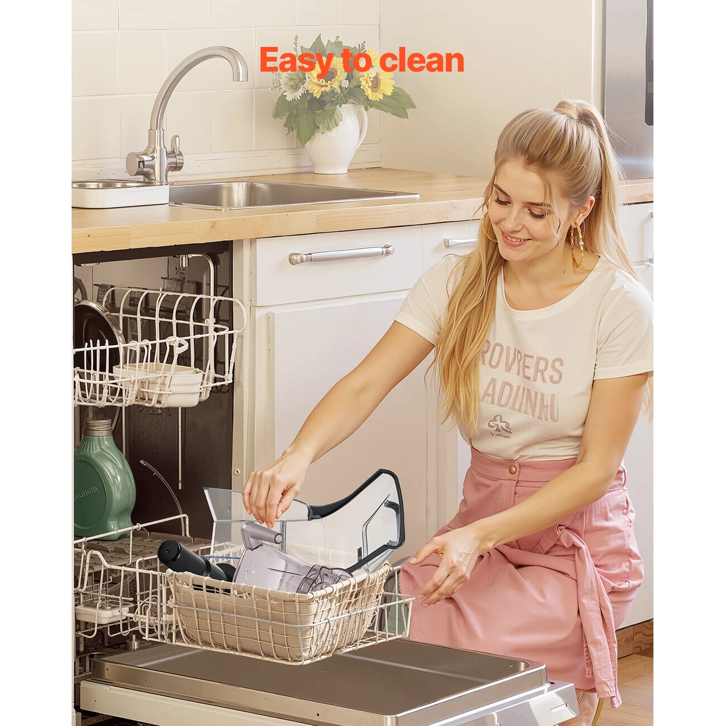 Succebuy 2.5L/3.5L Electric Blender for Smoothies 1400W Multi-Functional Food Processing Blender&Noise Cover for Kitchen