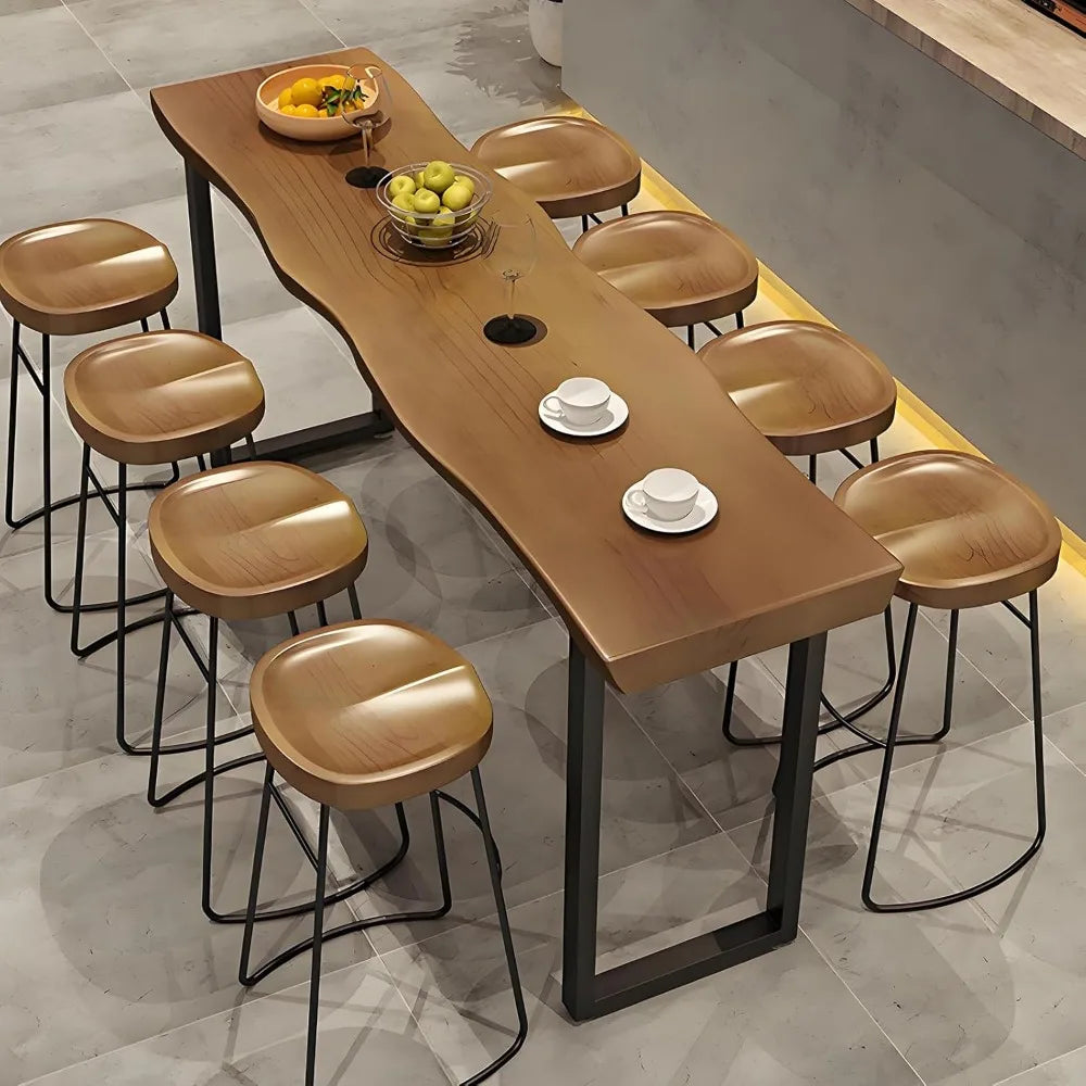 MKDK Bar Height Pub Table Rectangular High Top Dining
