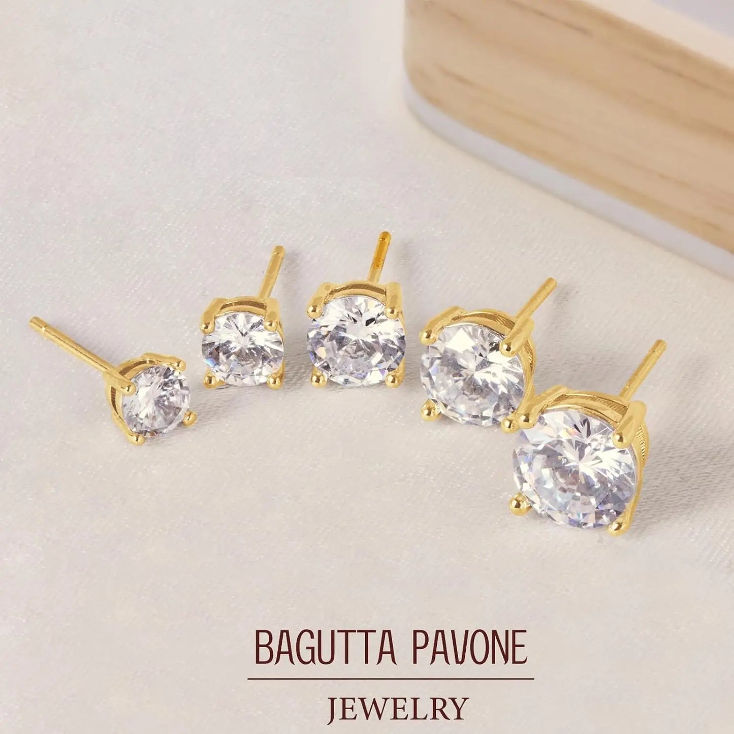 NONECN Moissanite Stud Earrings 925 Sterling Silver Posts