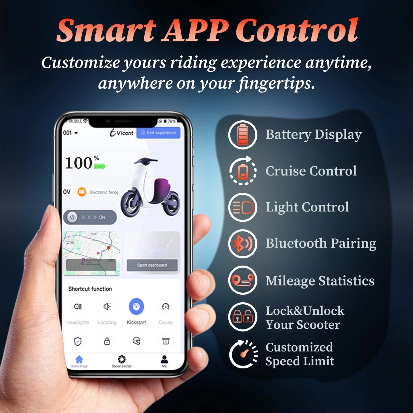 Ladped LPBS 500W Foldable Electric Bike 21MPH 10.4Ah Battery