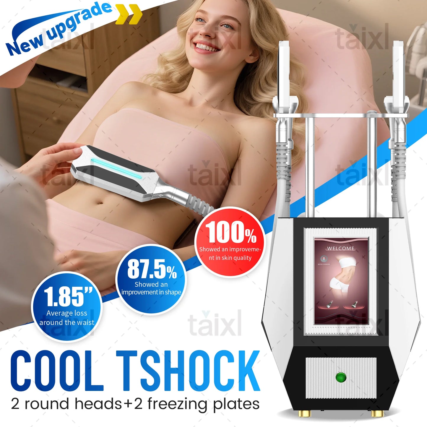 TAIXL 2 In 1 Cryo Hot Body Slimming Machine Tightening