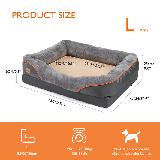BINGOPAW Dog Bed With Removable Washable Cover