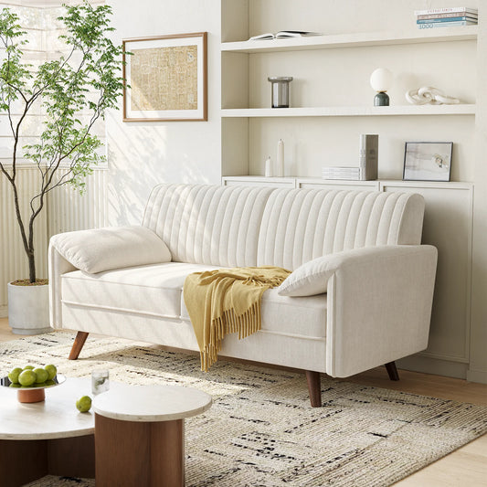 Modern Chenille Loveseat Sofa for Small Living Spaces