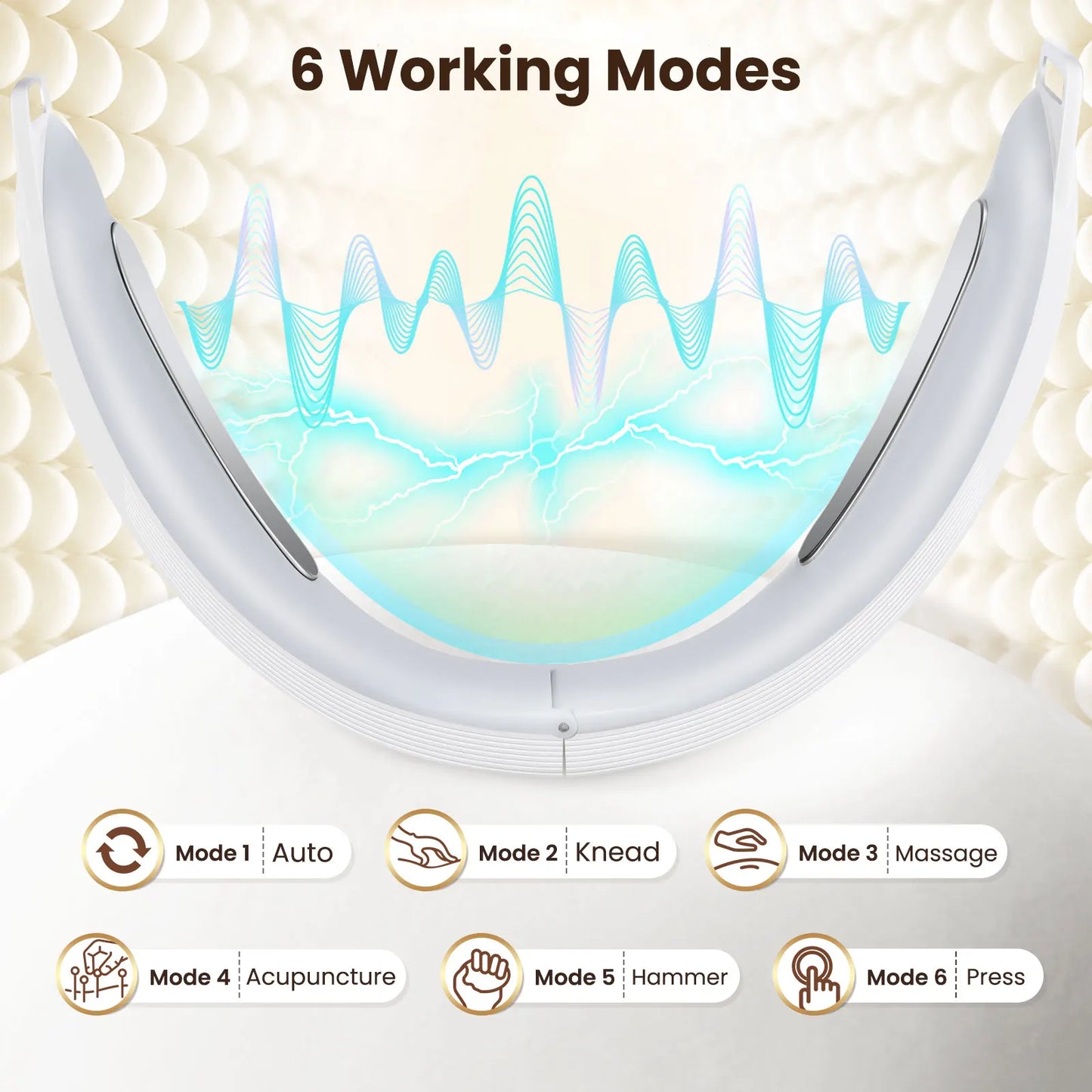 PASTSKY Electric V Face Lifting Device EMS Microcurrent Massager 6 Modes 8 Levels